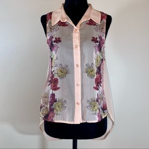 Bongo Sleeveless Button Up